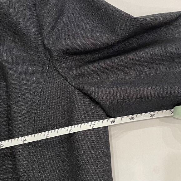 Semantiks Denim Look Dark Rinse 3/4 Sleeve Blazer / Jacket Cropped / Size 10 - Picture 11 of 14